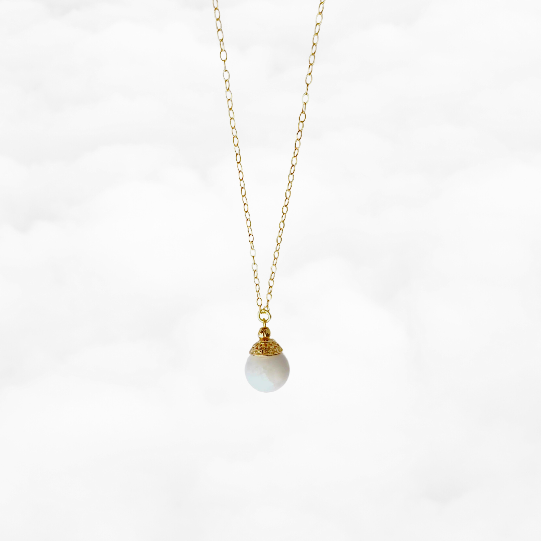 Realm of Peace Long Tridacna Necklace