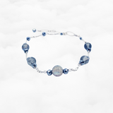 Grey Moonstone Chain Bracelet