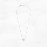 Auspicious Origin Small Floating Pendant Necklace Silver