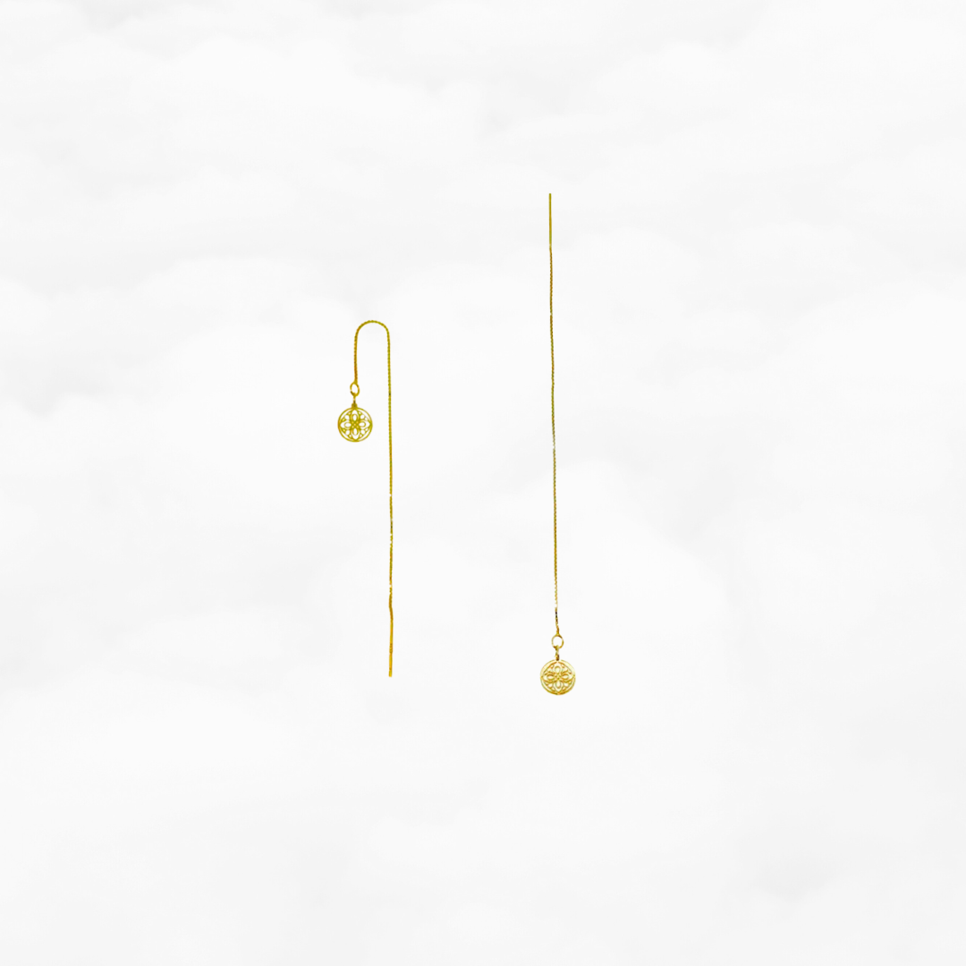 Auspicious Origin Threader Earrings