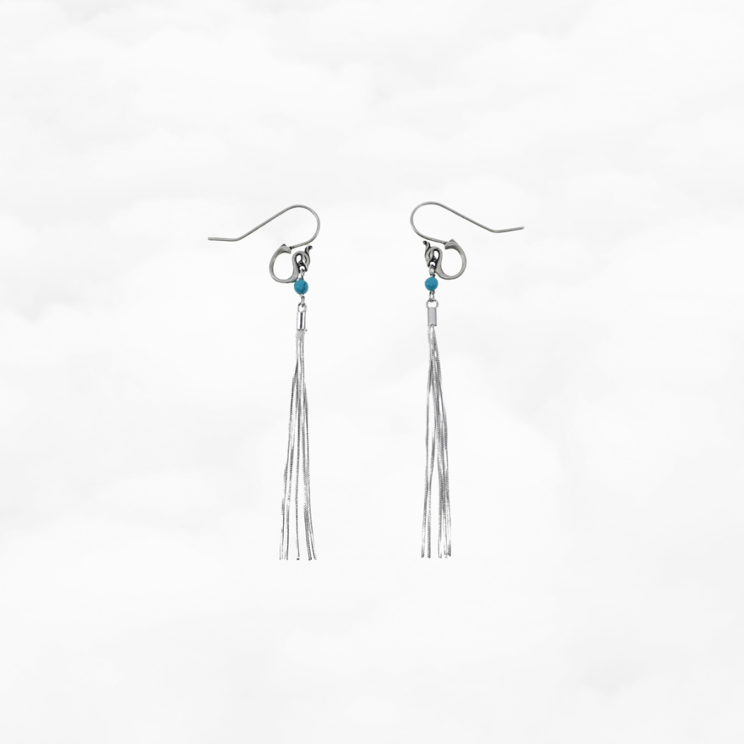 Phoenix Tassel Earrings in Sterling Silver
