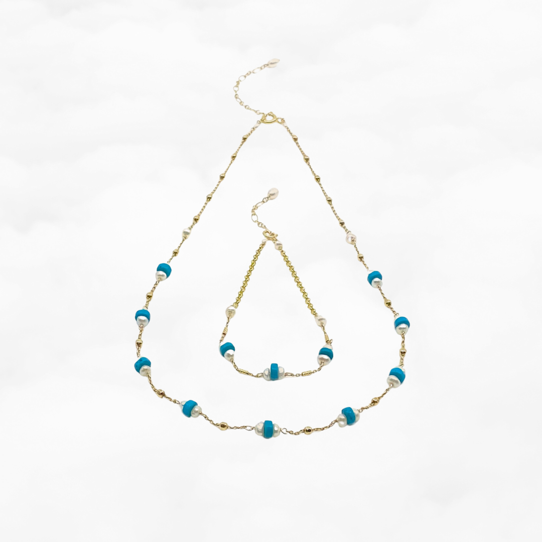 The Nine Turquoise Choker Necklace Set