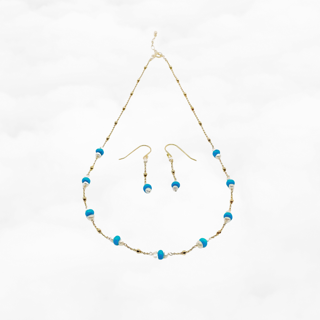 The Nine Turquoise Choker Necklace Set