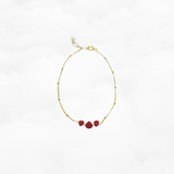 Браслет из золотых коралловых крошек и жемчуга