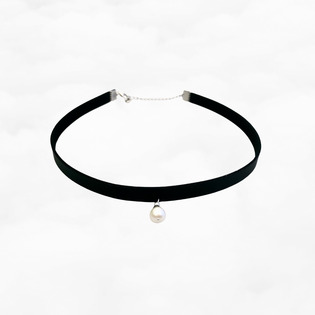 Two Style Black Choker Necklace