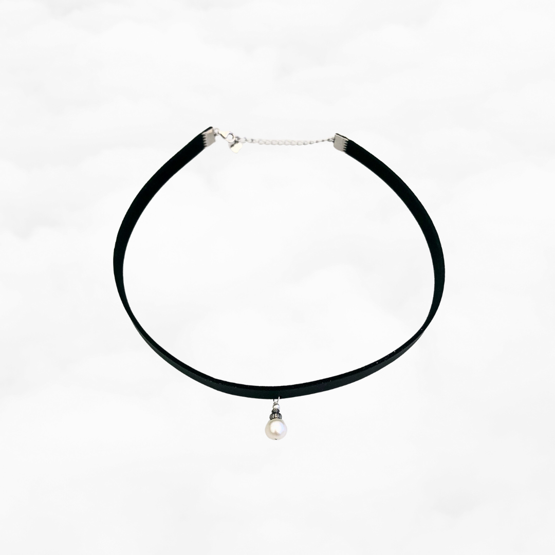 Two Style Black Choker Necklace