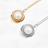 Lotus Leaf Pearl Necklace