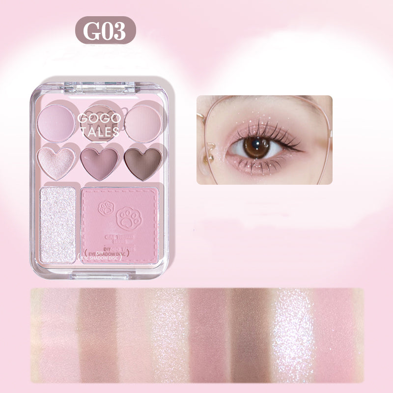 Палетка румян и теней для век GOGOTALES Sweetheart
