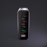 Сетевое зарядное устройство SMARTCube™ Vision 100 Вт GaN Pro с дисплеем питания, 3 порта USB-C PD3.1 + USB-A