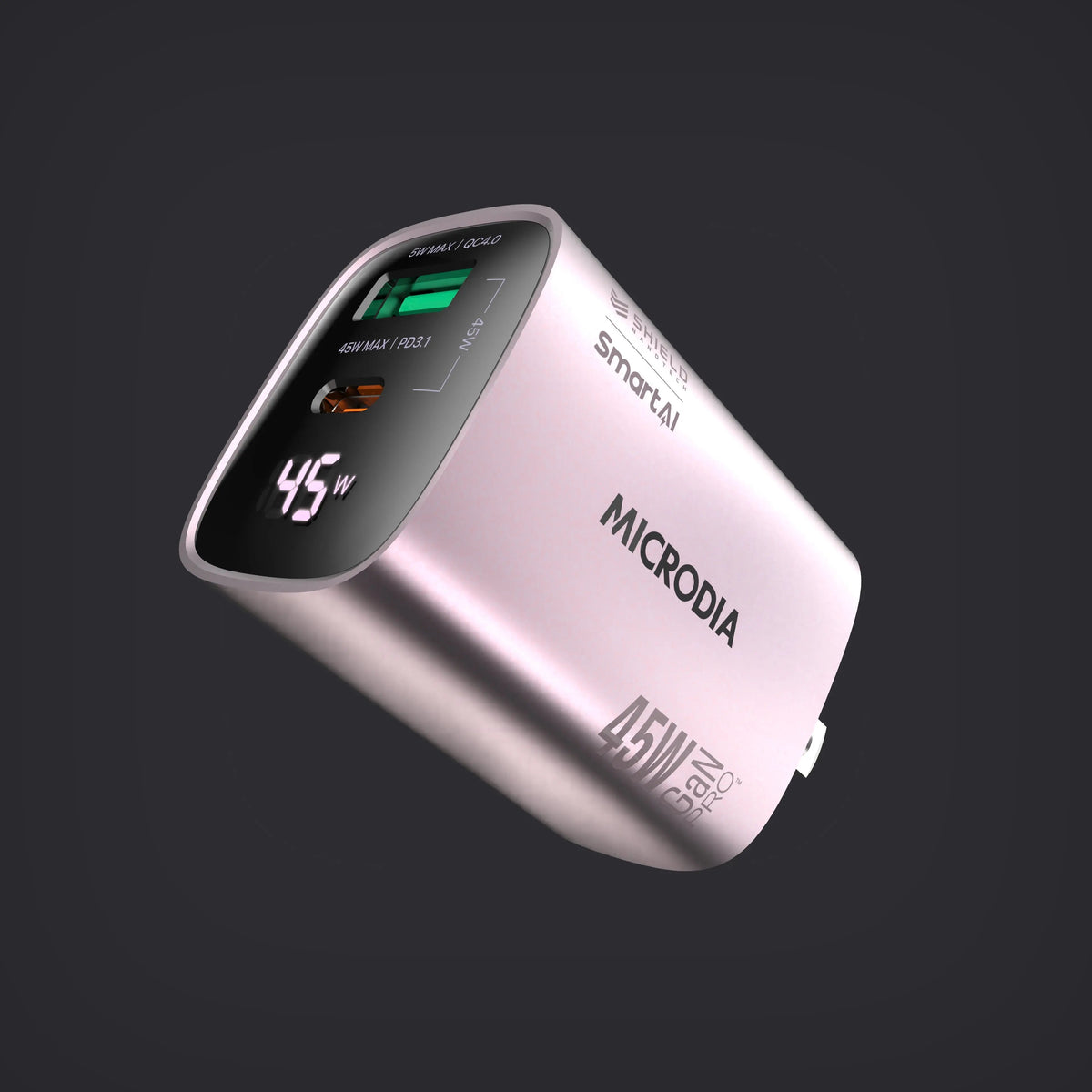 SMARTCube™ 45 Вт с индикатором питания USB-C PD3.1 + USB-A