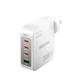 Сетевое зарядное устройство MICRODIA SMARTCube™ Nano 200 Вт с GaN Pro, 4 порта, USB-C PD3.1 + USB-A QC3.0