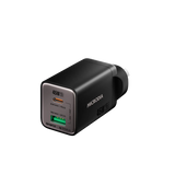 Сетевое зарядное устройство MICRODIA SMARTCube™ Nano 45 Вт GaN Pro, два порта, USB-C PD3.0 + USB-A QC3.0