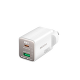 Сетевое зарядное устройство MICRODIA SMARTCube™ Nano 45 Вт GaN Pro, два порта, USB-C PD3.0 + USB-A QC3.0