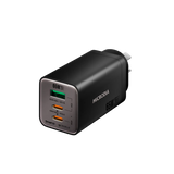 Сетевое зарядное устройство MICRODIA SMARTCube™ Nano 65 Вт GaN Pro, 3 порта, USB-C PD3.0 + USB-A QC3.0