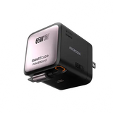 MICRODIA SMARTCube™ POWERCord 65 Вт, настенное зарядное устройство GaN Pro со встроенным кабелем USB-C и выходом для зарядки USB-C 