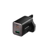 Сетевое зарядное устройство MICRODIA SMARTCube™ Nano 35 Вт GaN Pro, два порта, USB-C PD3.0 + USB-A QC3.0