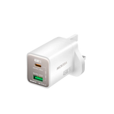 Сетевое зарядное устройство MICRODIA SMARTCube™ Nano 45 Вт GaN Pro, два порта, USB-C PD3.0 + USB-A QC3.0