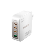 Сетевое зарядное устройство MICRODIA SMARTCube™ Nano 200 Вт с GaN Pro, 4 порта, USB-C PD3.1 + USB-A QC3.0