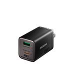 Сетевое зарядное устройство MICRODIA SMARTCube™ Nano 45 Вт GaN Pro, два порта, USB-C PD3.0 + USB-A QC3.0