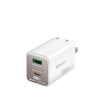 Сетевое зарядное устройство MICRODIA SMARTCube™ Nano 45 Вт GaN Pro, два порта, USB-C PD3.0 + USB-A QC3.0