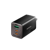 Сетевое зарядное устройство MICRODIA SMARTCube™ Nano 65 Вт GaN Pro, 3 порта, USB-C PD3.0 + USB-A QC3.0