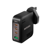 Сетевое зарядное устройство MICRODIA SMARTCube™ Nano 100 Вт, GaN Pro, 4 порта, USB-C PD3.1 + USB-A QC3.0