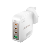 Сетевое зарядное устройство MICRODIA SMARTCube™ Nano 100 Вт, GaN Pro, 4 порта, USB-C PD3.1 + USB-A QC3.0