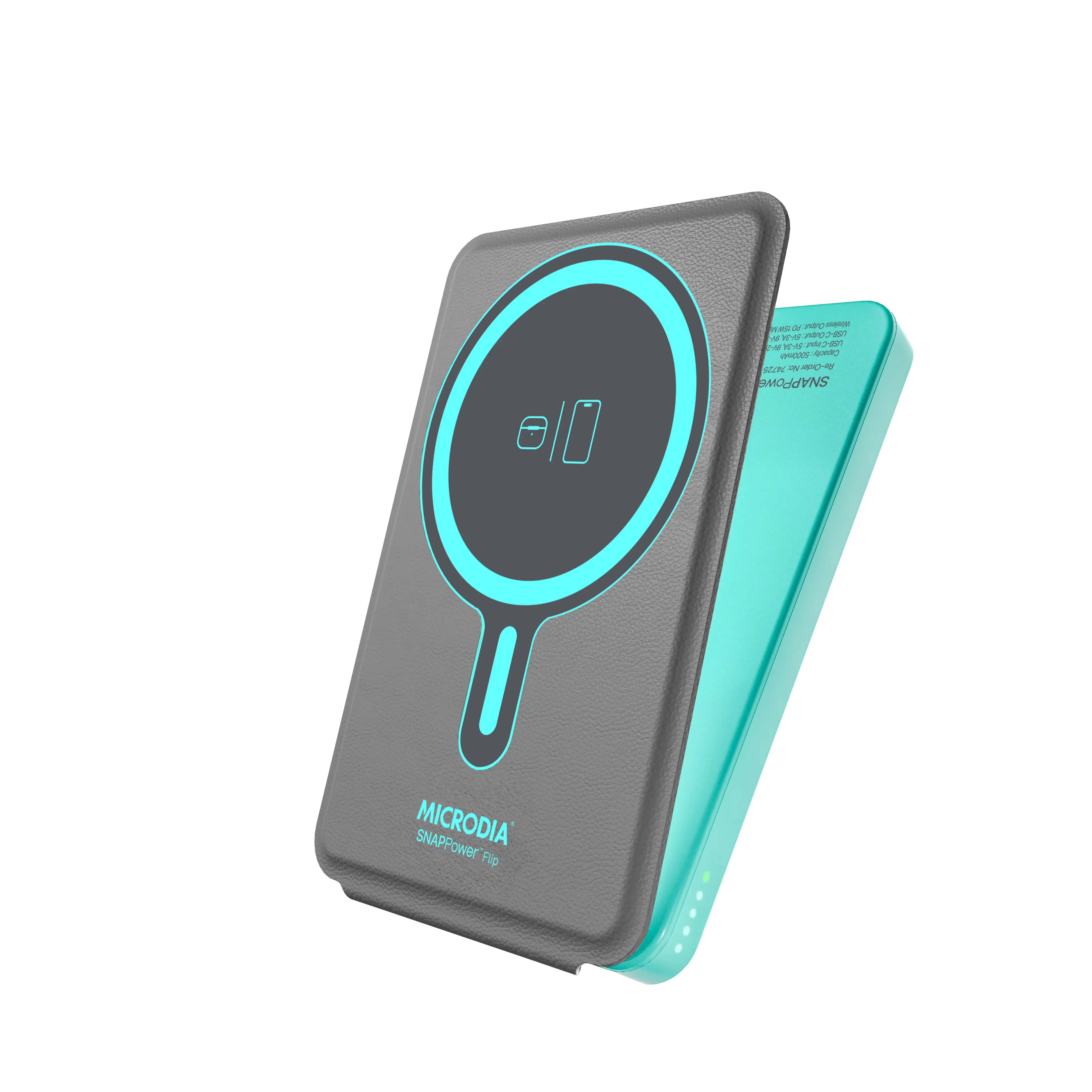Беспроводной внешний аккумулятор SNAPPower™ Flip 3-в-1 с магнитным креплением, 5000 мА·ч