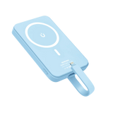 Беспроводной внешний аккумулятор MICRODIA SNAPPower™ Traveler мощностью 35 Вт с магнитным креплением и встроенным съемным кабелем (USB-C + Lightning) на 10000 мА·ч