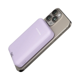 Беспроводной внешний аккумулятор MICRODIA SNAPPower™ Traveler мощностью 35 Вт с магнитным креплением и встроенным съемным кабелем (USB-C + Lightning) на 10000 мА·ч