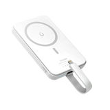 Беспроводной внешний аккумулятор MICRODIA SNAPPower™ Traveler мощностью 35 Вт с магнитным креплением и встроенным съемным кабелем (USB-C + Lightning) на 10000 мА·ч