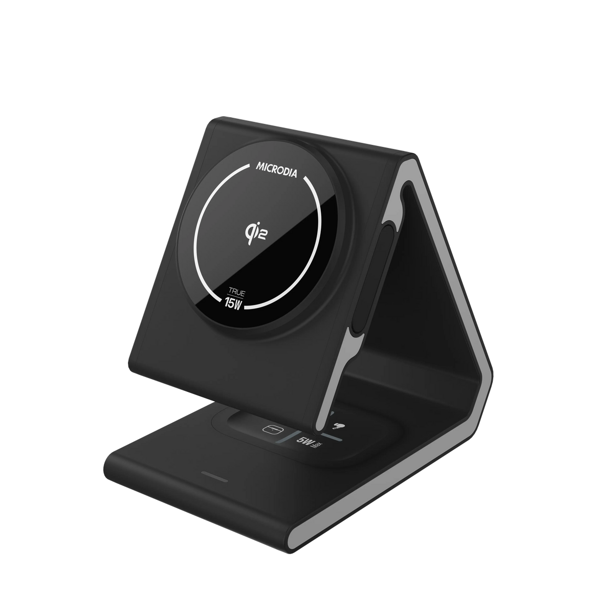 Беспроводная магнитная зарядная станция MICRODIA SNAPStation™ NOVA Qi2 23 Вт «4 в 1»