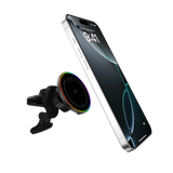 MICRODIA SnapDrive™ CIRCLET Qi2 15W Magnetic Wireless Car Charger with RGB Lighting