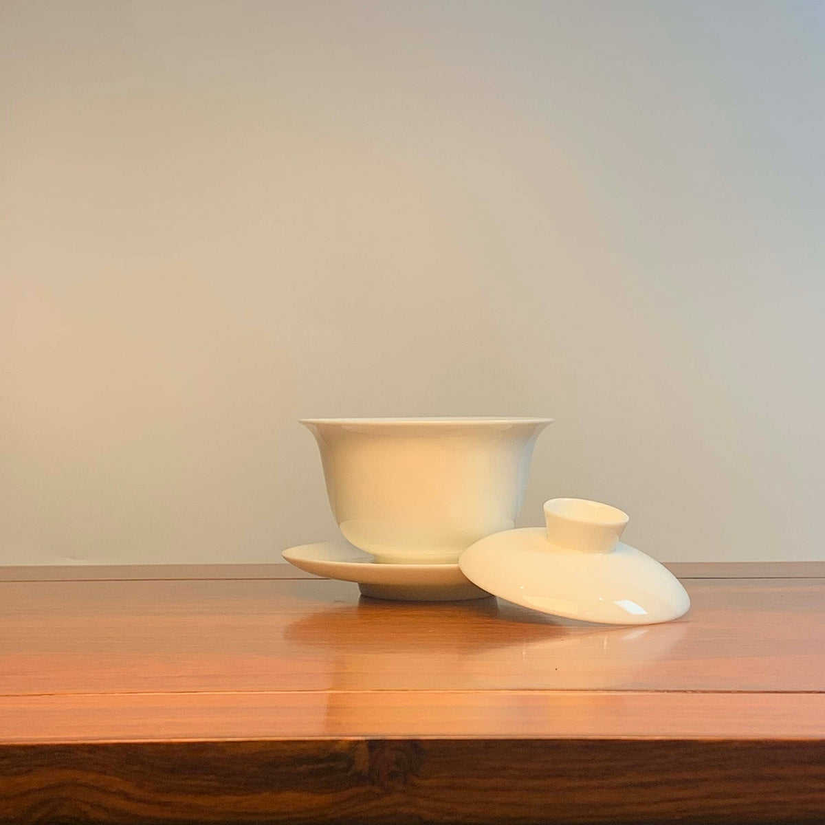 White Porcelain Gaiwan for Gong Fu Tea 180ml