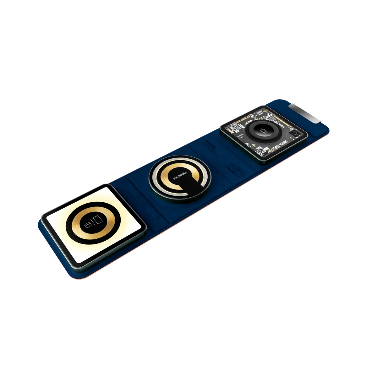 MICRODIA SNAPPad™ Visi.TRIO, складная беспроводная зарядная панель «4 в 1» мощностью 23 Вт