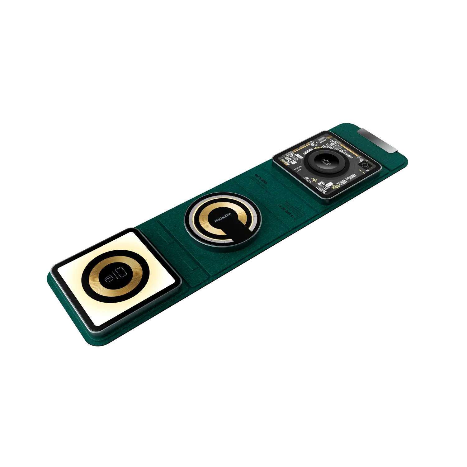 MICRODIA SNAPPad™ Visi.TRIO, складная беспроводная зарядная панель «4 в 1» мощностью 23 Вт