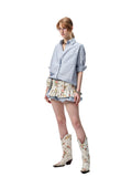 Mid Sleeve Loose-fit Shirt & Skirt Set