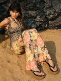 Platform Wedge Leather Flip-Flops