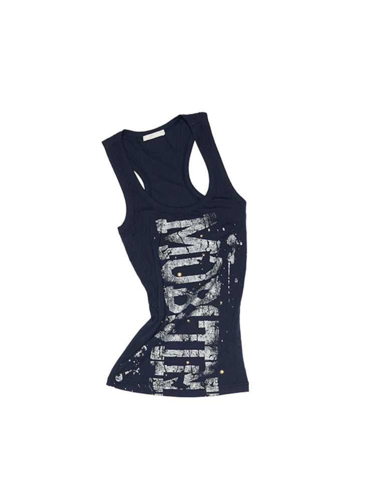 Hot-Stamped Gold & Silver Letter Printed?Vest