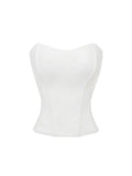 Jacquard Fishbone Strapless Sexy Swimsuit