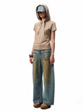 Hooded Bow Solid-Color T-shirt