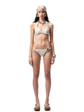 Metal Floral All-Over Print Bikini