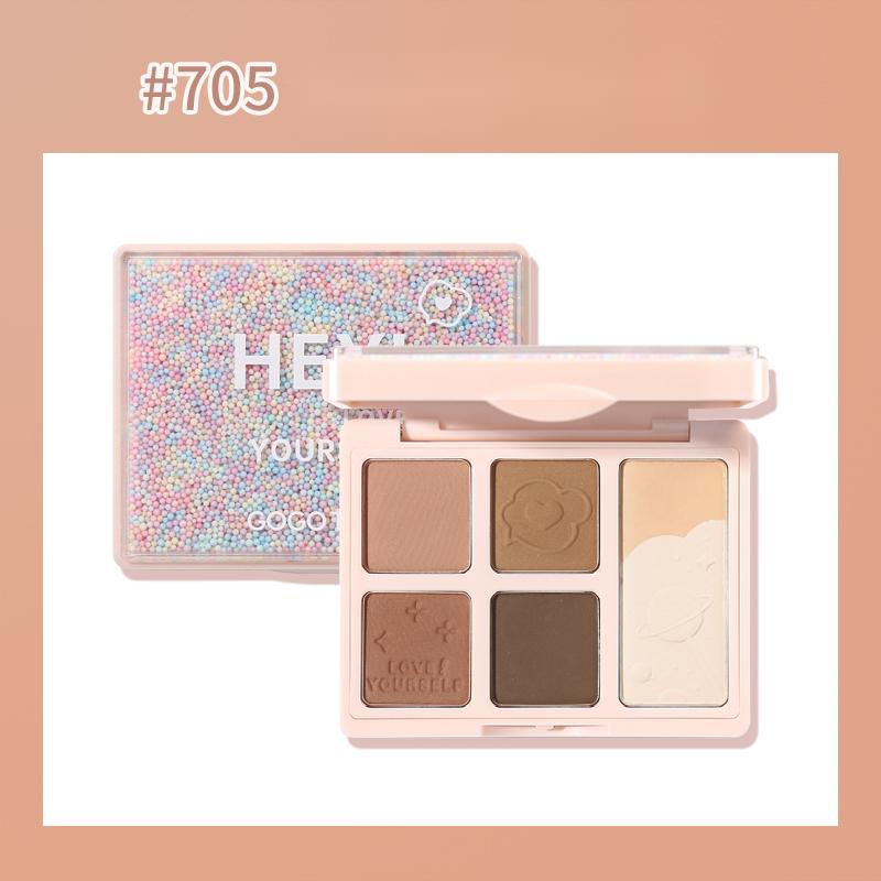 Мини-палетка теней для век GOGOTALES Bubble Gum Six Color