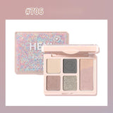 Мини-палетка теней для век GOGOTALES Bubble Gum Six Color
