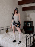 Polka Dot Stripe Jumpsuit Set