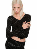 Cat Paw Trim Cardigan & Skirt Set