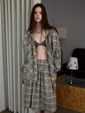 Plaid Hooded Shirt