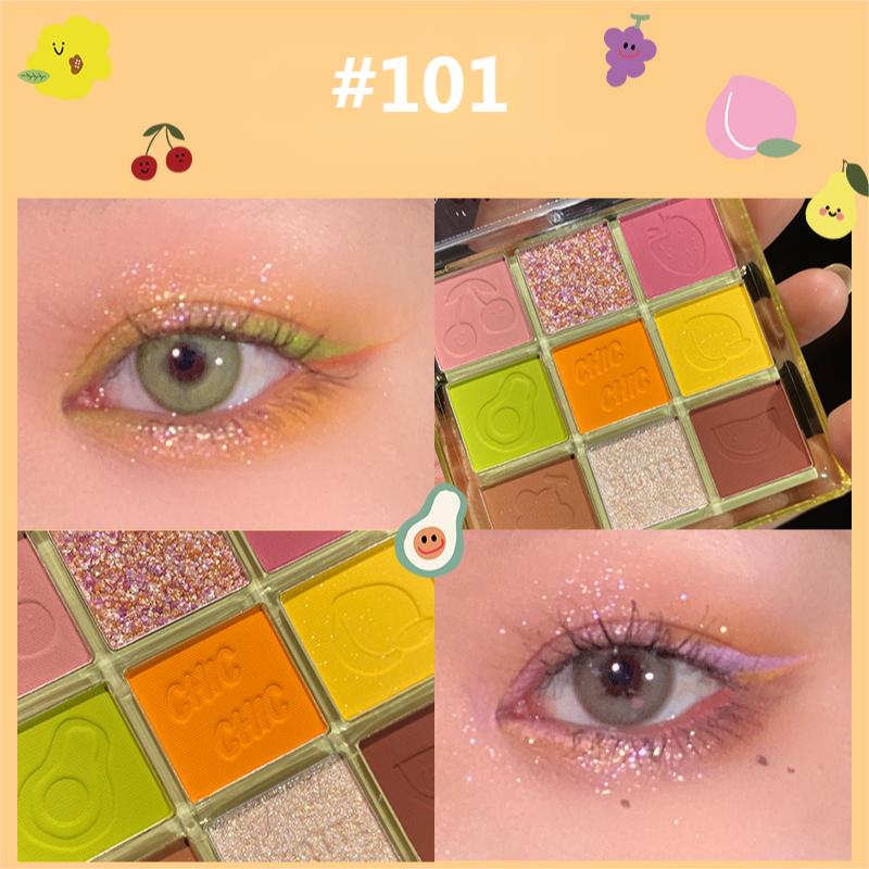 Тени для век FLORTTE Chic Chic 9 цветов