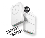 Беспроводной внешний аккумулятор MICRODIA SNAPPower™ MagGo Palm Plus, 5000 мА·ч / 10000 мА·ч с магнитным креплением, выходной мощностью 15 Вт + выходом USB-C 20 Вт + выходом USB-A 22,5 Вт, выдвижной подставкой