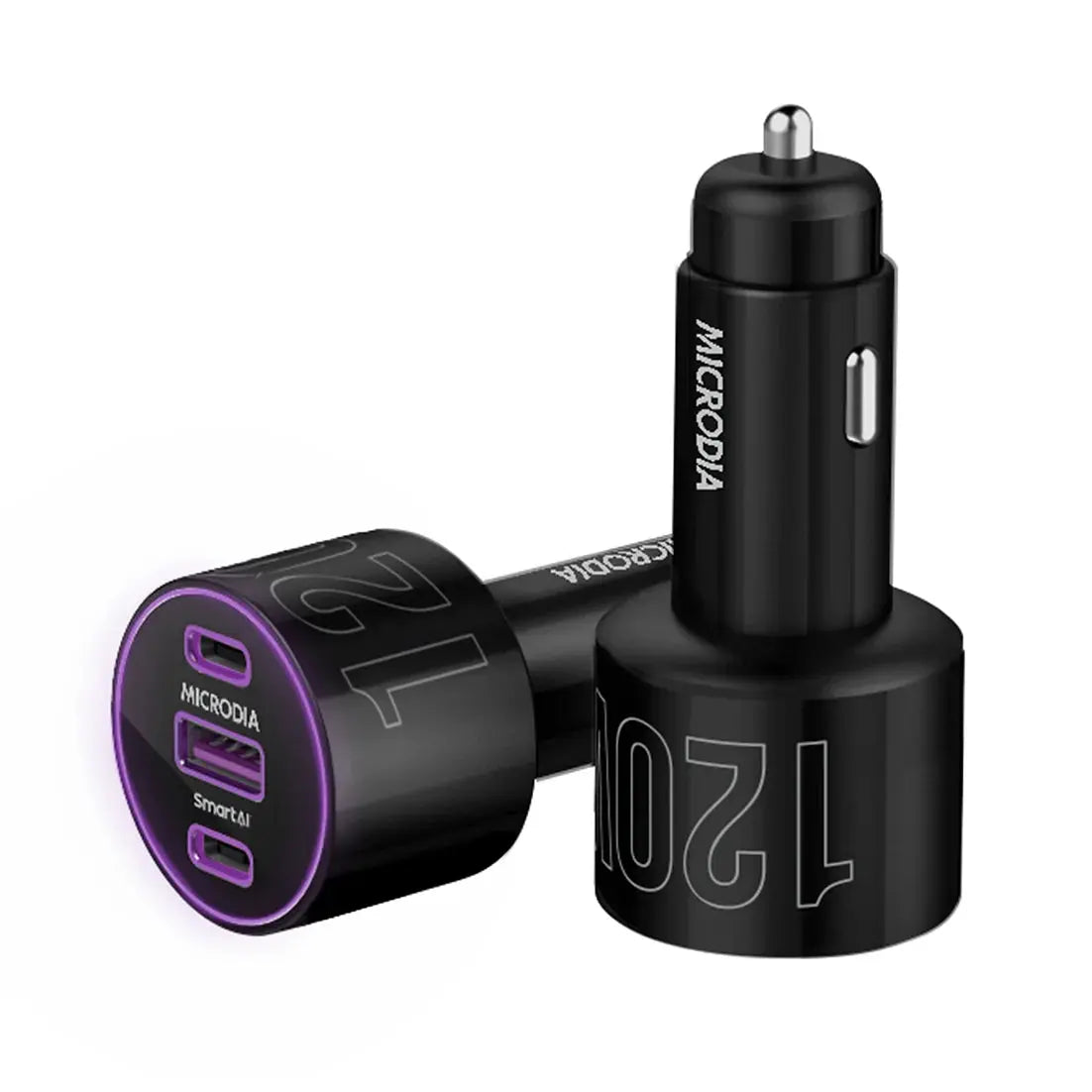 Автомобильное зарядное устройство MICRODIA POWERHouse™ QC4.0 + Dual PD3.0 мощностью 120 Вт 